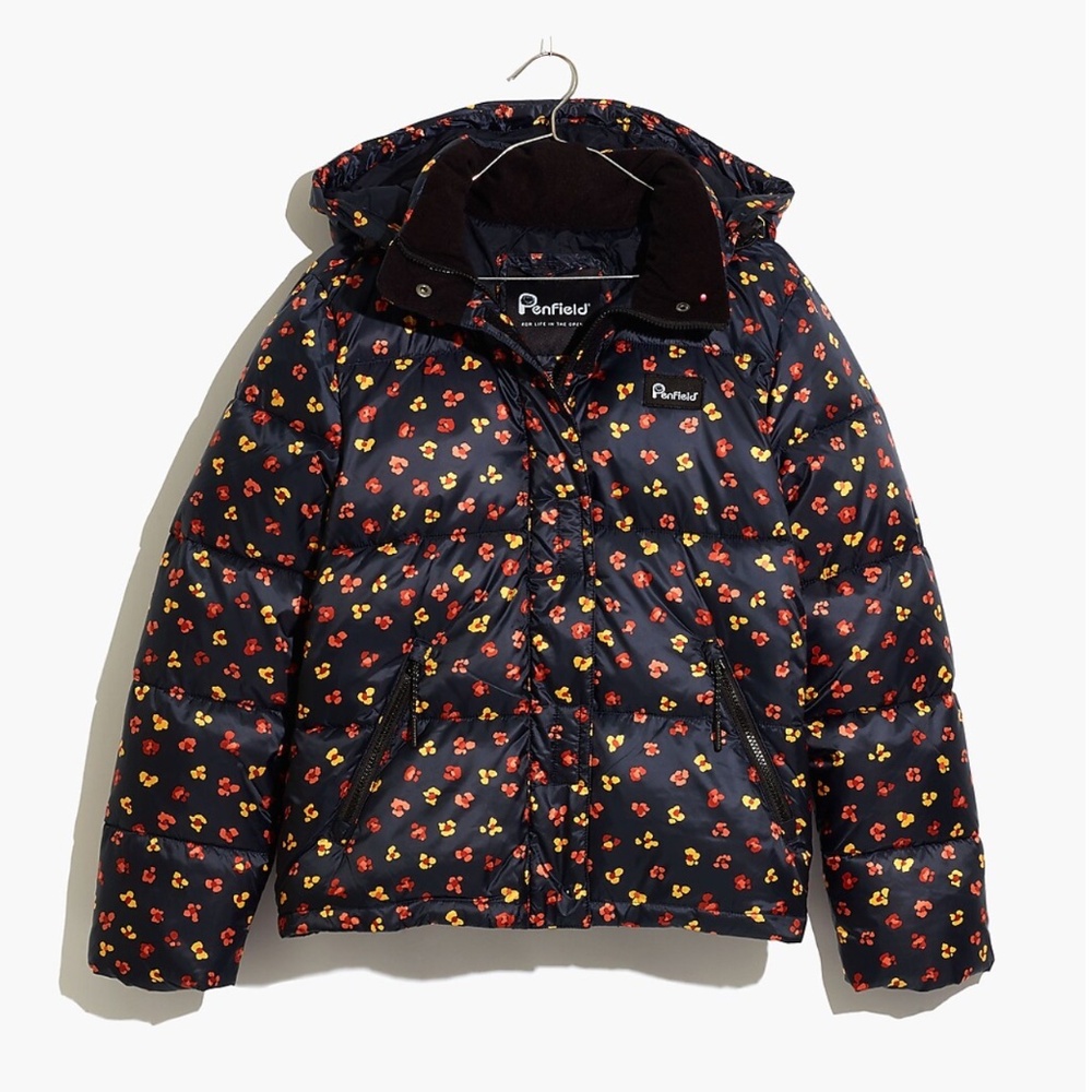 Madewell x Penfield® Equinox Puffer Jacket in Feline Floral